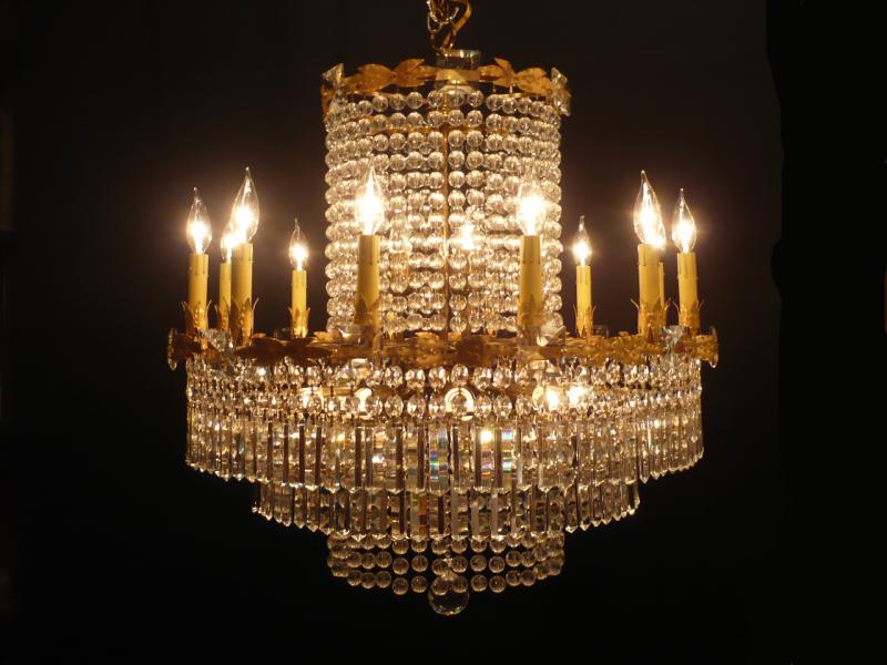 Bakalowits brass leaf chandelier 24灯