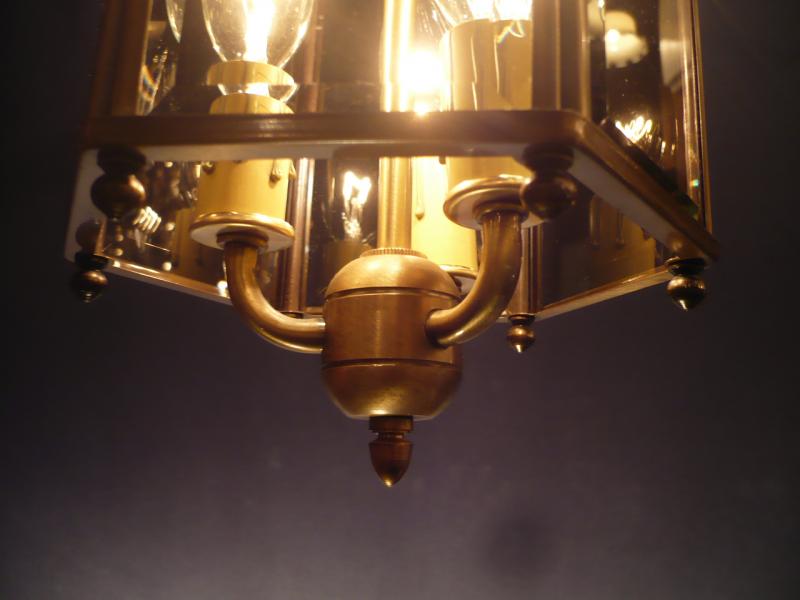 イタリア製小型真鍮ペンダントライト（ガラスペンダント照明）ランタン玄関照明　LCH 0825（6）