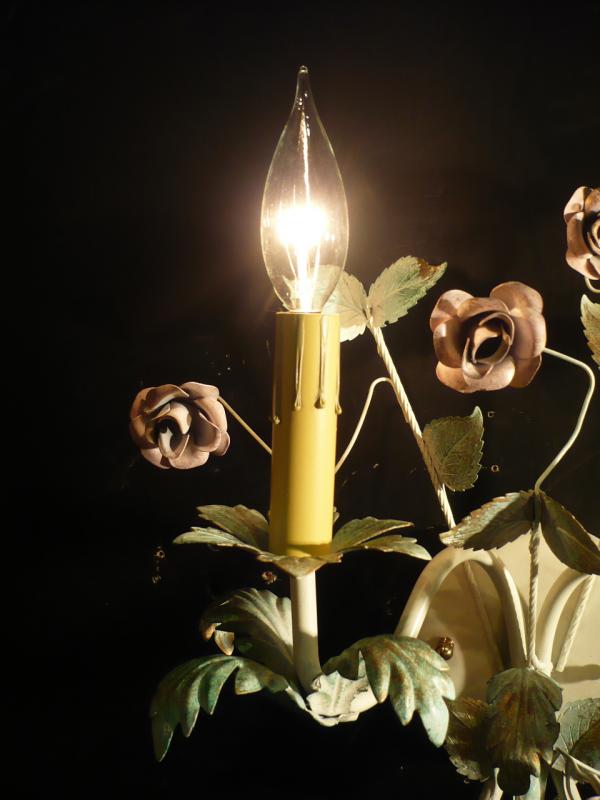 イタリア製お花壁ブラケット照明、ウォールランプ、ライト　LCB 0285（3）