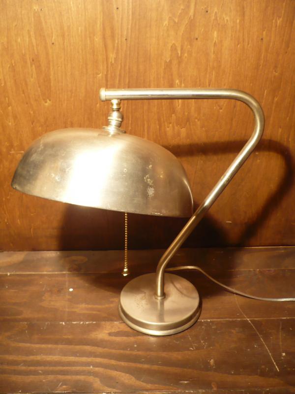 silver table lamp 1灯