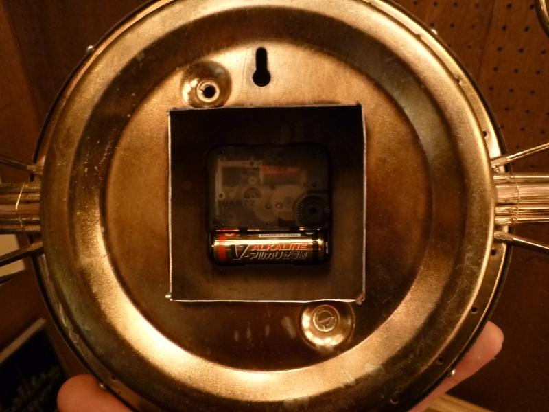 ヴィンテージ壁掛け時計照明付き USH 1035(7)