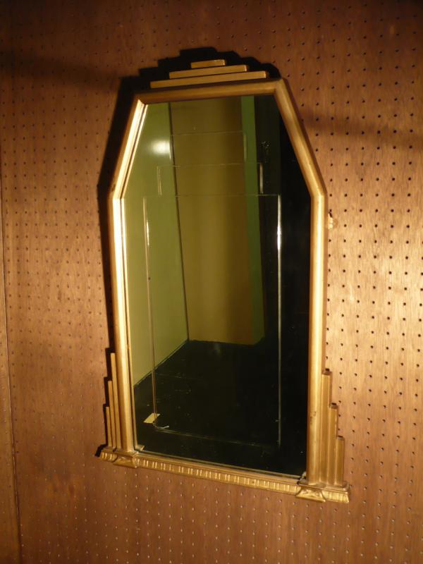 Italian DECO wood wall mirror