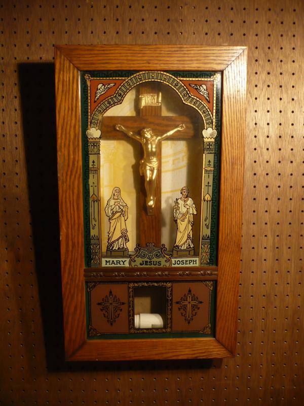 宗教用品、宗教美術品、芸術品、十字架キリスト壁飾り、クロス壁掛け祭壇 LCJ 0413
