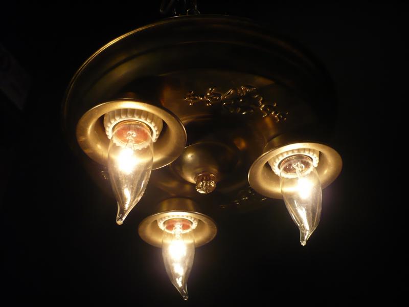 イタリア製真鍮製シーリングランプ、真鍮シーリングライト、玄関照明、廊下ライト　LCH 0862（2）