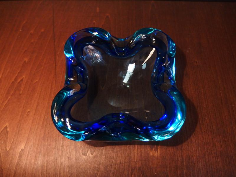 イタリアムラノガラス（ヴェネツィアングラス）製　ガラスオブジェ　調度品　皿　器　USM 1273（4）