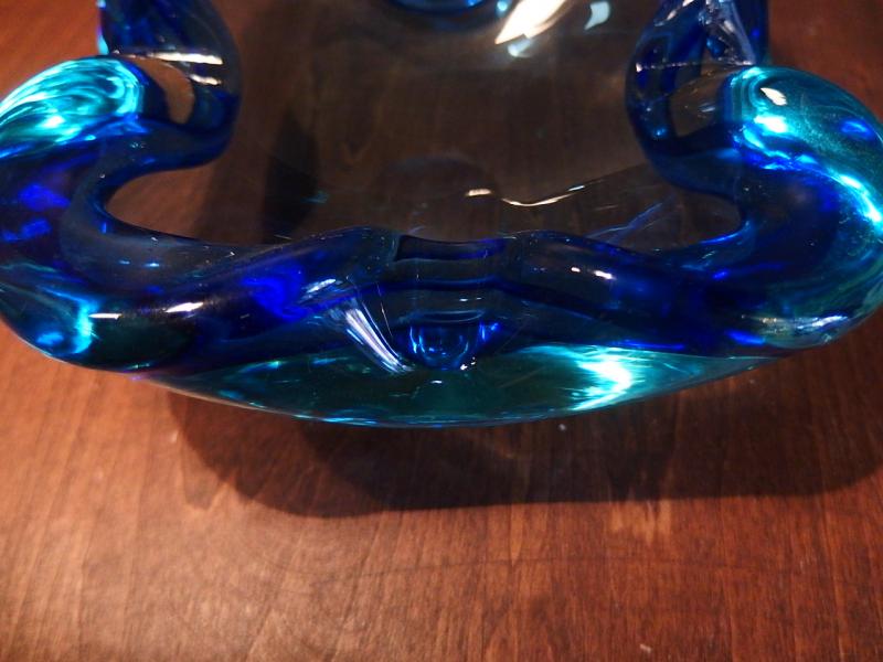 イタリアムラノガラス（ヴェネツィアングラス）製　ガラスオブジェ　調度品　皿　器　USM 1273（5）
