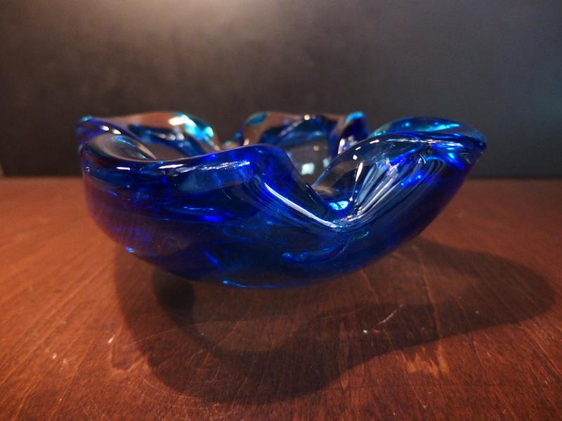 イタリアムラノガラス(ヴェネツィアングラス)製 ガラスオブジェ 調度品 皿 器 USM 1273(6)