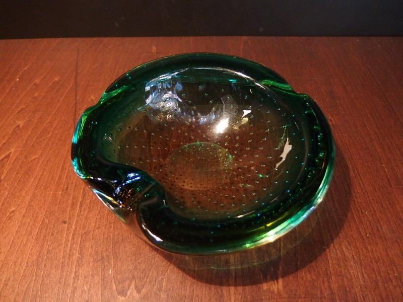 イタリアムラノガラス（ヴェネツィアングラス）製　ガラスオブジェ　調度品　皿　器　USM 1274（2）