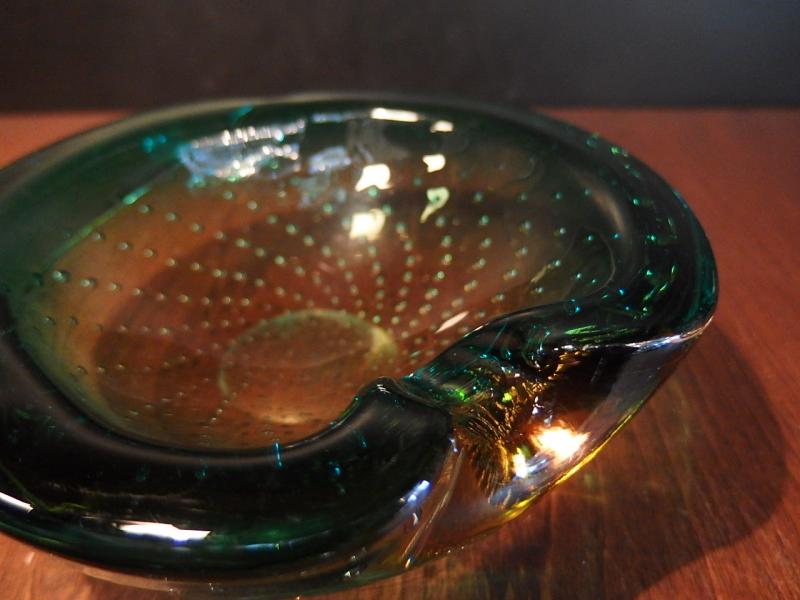 イタリアムラノガラス（ヴェネツィアングラス）製　ガラスオブジェ　調度品　皿　器　USM 1274（4）
