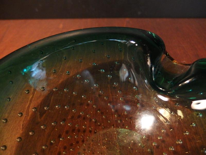 イタリアムラノガラス（ヴェネツィアングラス）製　ガラスオブジェ　調度品　皿　器　USM 1274（5）