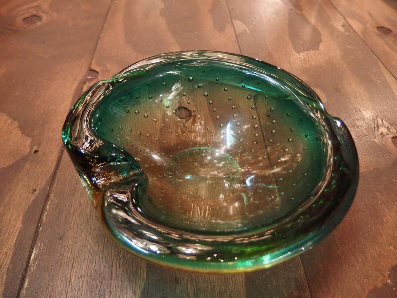 イタリアムラノガラス（ヴェネツィアングラス）製　ガラスオブジェ　調度品　皿　器　USM 1274（7）