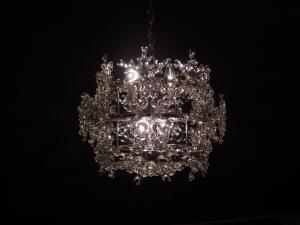 Snow glass chandelier 4灯