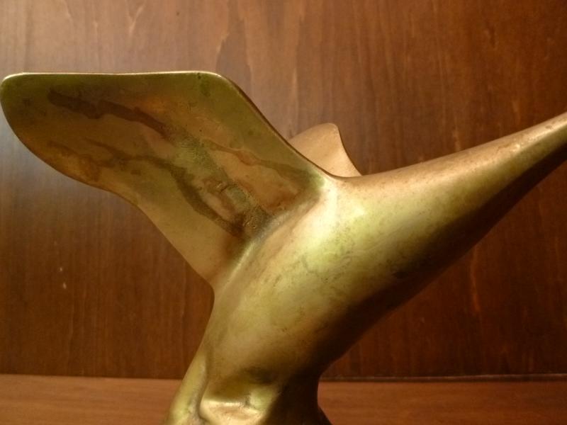 真鍮製鳥の置物　ミッドセンチュリー　USM 1243（4）