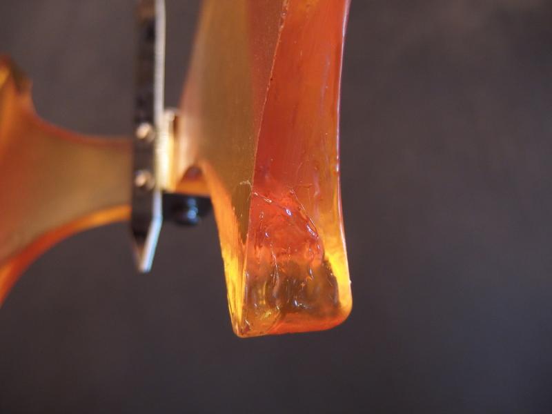 ペンダントライト アンティーク・ヴィンテージ USH 1062 Orange acrylic & chrome brutalist pendant 1灯(6)