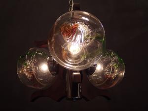 Murano A.V.Mazzega glass chandelier 3灯