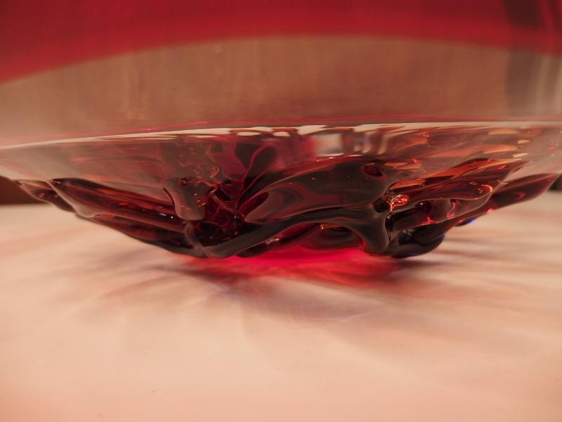 イタリアムラノガラス　大皿　ヴィンテージ　USM 1302（6）