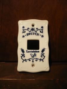 white switch plate