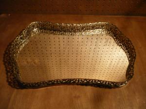 Italian display mirror tray