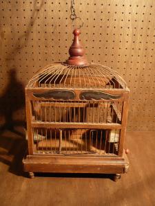 Italian wood bird cage
