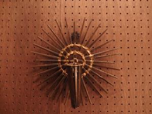 Vintage sunburst candle holder