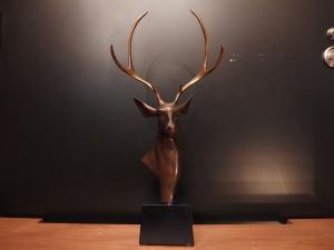Brass stag object
