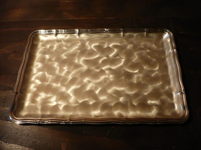 silver tray