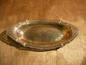 English silver tray