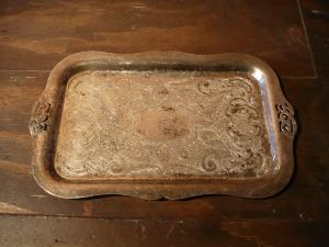 silver tray