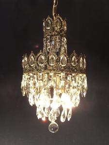 French brass cake chandelier 3灯
