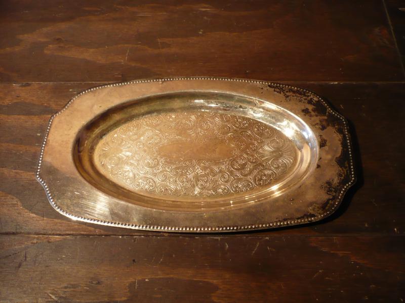 silver tray