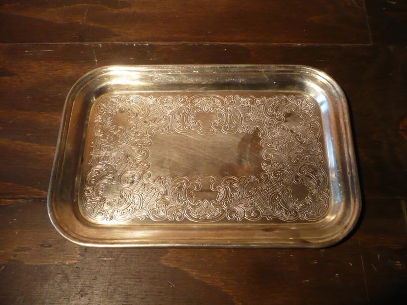 silver tray