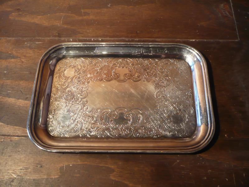 silver tray