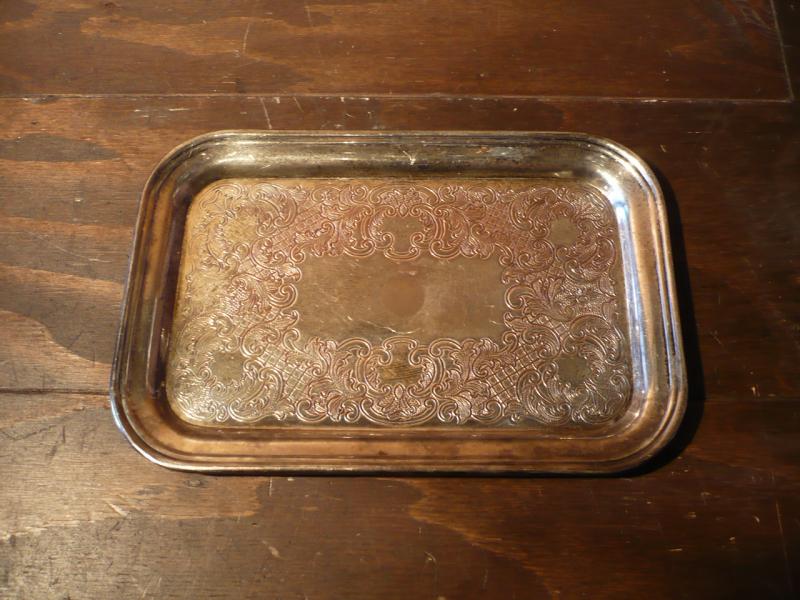 silver tray