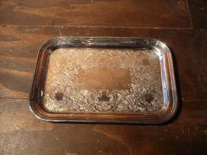 silver tray