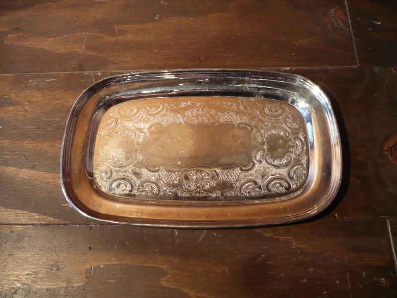 silver tray