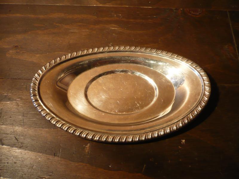 silver oval tray