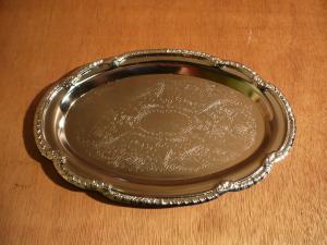 silver tray