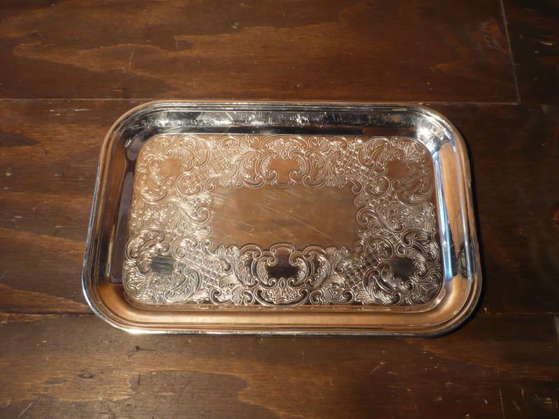 silver tray