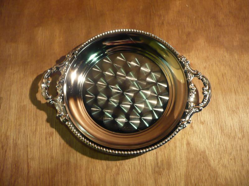 silver tray