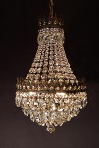 French brass Imperial chandelier 3灯