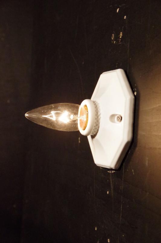 磁器製ウォールブラケット、壁ブラケット照明、ウォールランプ、ライト、レトロ照明　LCB 0339（4）