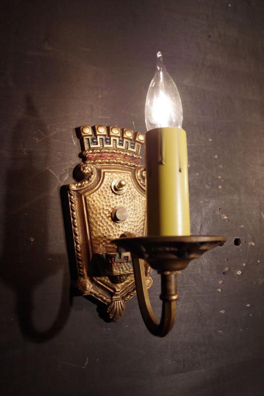 イギリス製王冠ウォールブラケット、クラウン壁ブラケット照明、ウォールランプ、ライト、レトロ照明　LCB 0346（4）