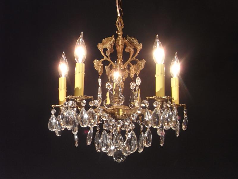 Spanish brass chandelier 5灯