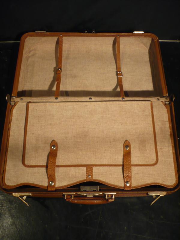 アンティークトランクケース　旅行カバン　スーツケース　革　レザー　LCM 4331（4）