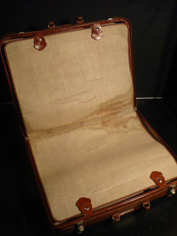 アンティークトランクケース　旅行カバン　スーツケース　革　レザー　LCM 4335（4）