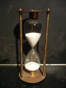 Italian brass hourglass