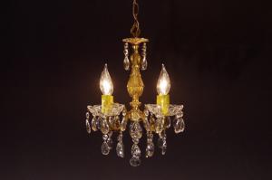 Spanish brass chandelier 4灯（小さめ）