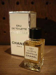 CHANEL glass perfume bottle & box