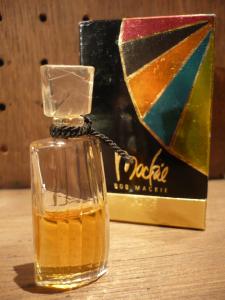 French glass perfume bottle & box