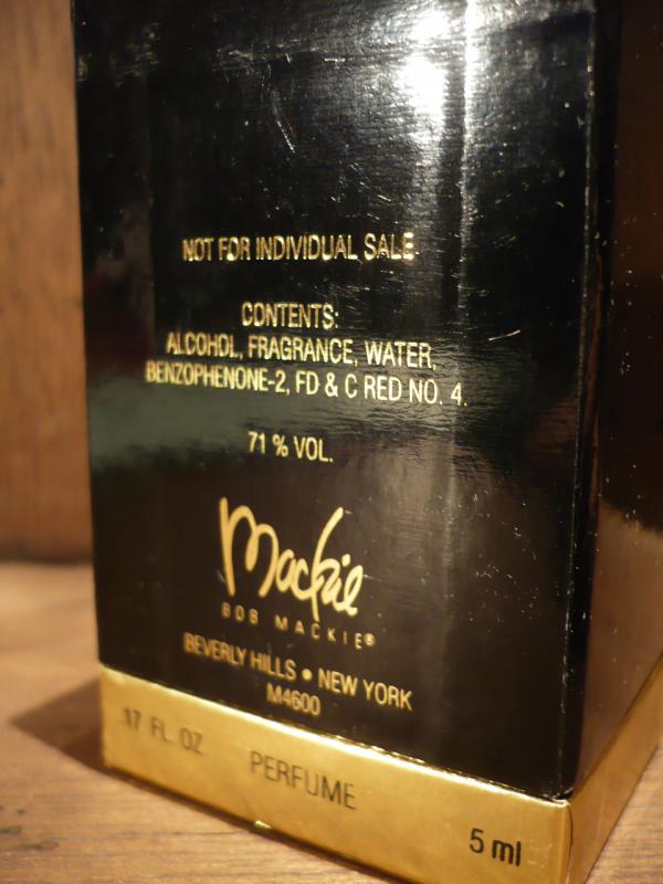 BOB MACKIE/Mackie香水瓶、ミニチュア香水ボトル、ミニガラスボトル、サンプルガラス瓶　LCM 4478（5）